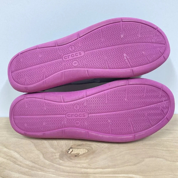 Crocs Women's Swiftwater Wave Water Shoes, 8, Gray Magenta Lightweight Pull-On - Picture 5 of 5